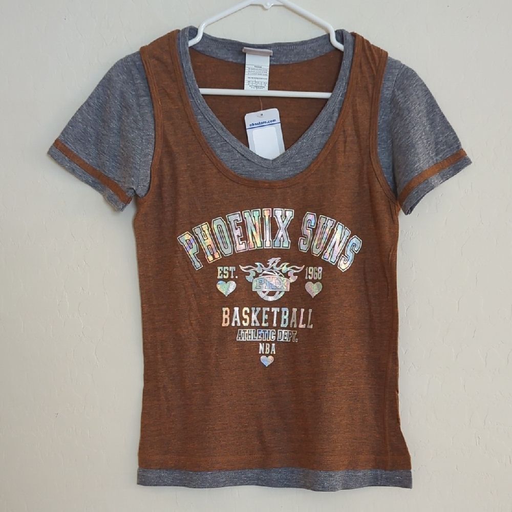 NWT NBA Phoenix Suns Basketball Shirt Arizona AZ Bball Orange - Size M